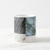 Mug Chic Noir et blanc Marbre Abstrait motif (Centre)