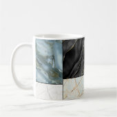 Mug Chic Noir et blanc Marbre Abstrait motif (Gauche)