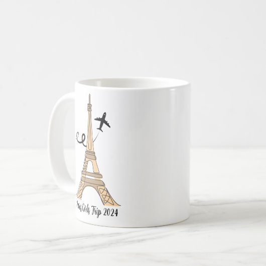 Mug Chic Paris Eiffel Tour sur mesure (Devant gauche)