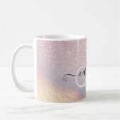Mug Chic Parties scintillant rose Iridescente Dégradé  (Gauche)