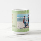 Mug Chic Photo Personnalisée Texte Grandma Cadeau Vert (Centre)