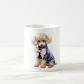 Mug Chic Poodle en rose et bleu (Centre)