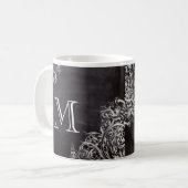 Mug chic poule chic chic chalkboard monogramme (Devant gauche)