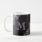 Mug chic poule chic chic chalkboard monogramme (Gauche)