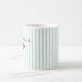 Mug chic rayé pour papa avec nom d'enfant personna (Centre)