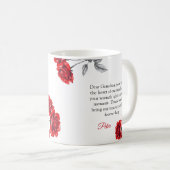 Mug Chic Red Roses Meilleure grand-mère (Devant droit)