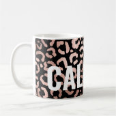 Mug Chic Rose noir Gold Leopard Cheetah Poster de anim (Gauche)