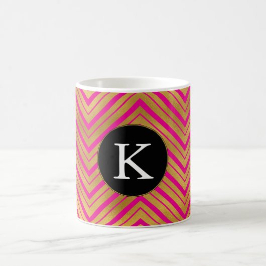 Mug Chic rose or Chevron Monogramme (Centre)
