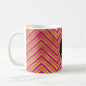 Mug Chic rose or Chevron Monogramme (Gauche)