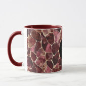 Mug Chic rouge de Bourgogne Abstrait (Gauche)
