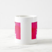 Mug Chic rouge extraordinaire rose sous le ciel blanc. (Centre)