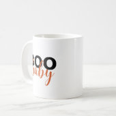 Mug Chic Royal Sienne Noir Boo Bébé (Devant gauche)