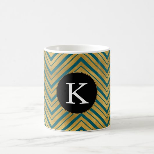 Mug Chic Turquoise or Chevron Monogramme (Centre)