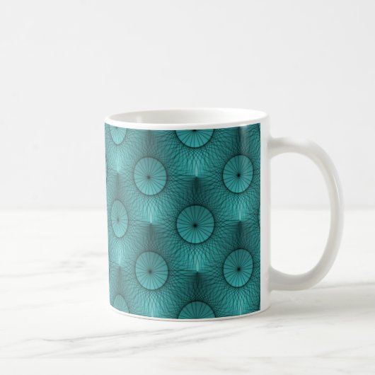 Mug Chic Ultramoderne, Turquoise Vibrant (Droite)