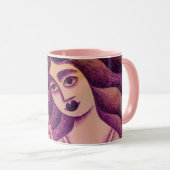 Mug Chica con su gato (Devant droit)