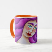 Mug Chica con su gato (Devant gauche)