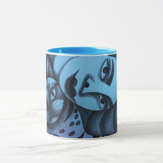 Mug Chica y su gato (Centre)