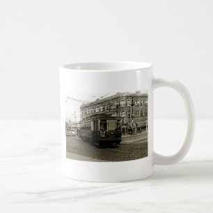 MUG CHICAGO 63E ET OCCIDENTALE 1952 TROLLEY ART SEPIA