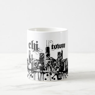 Mug Chicago "chi-ville" a mis dessus pour votre ville