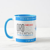 Mug Chicago, États-Unis élégant (Gauche)