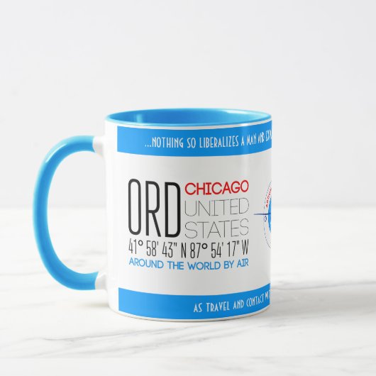Mug Chicago, États-Unis élégant (Gauche)