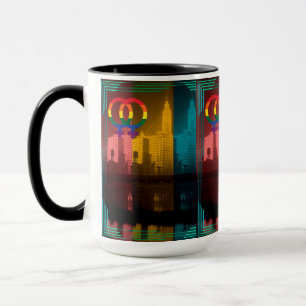 Mug Chicago Gay Lesbian Intérêt Rainbow Wrigley bldg