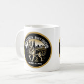 Mug Chicago German Shepherd African Heritage Pride Art (Devant gauche)