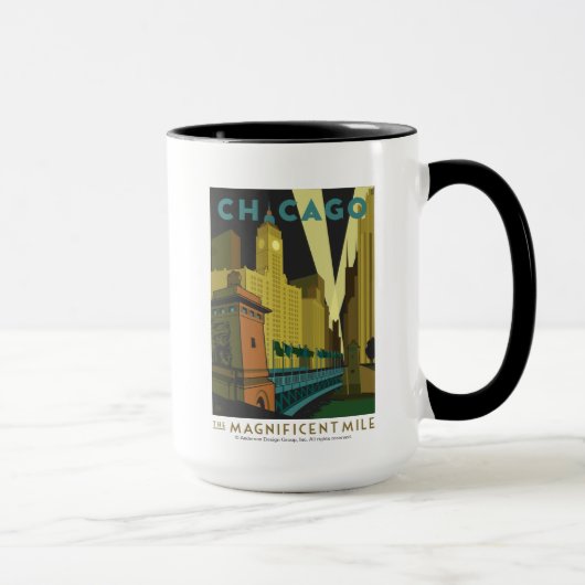 Mug Chicago, IL - Le Magnifique Mile (Droite)