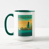 Mug Chicago, IL - Profitez du bord de mer (Gauche)