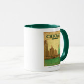 Mug Chicago, IL - Saint Patrick's Day (Devant droit)