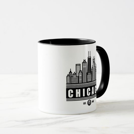 Mug Chicago Illinois États-Unis (Devant droit)