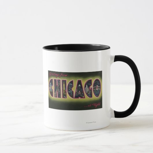 Mug Chicago, Illinois (Nighttime) (Droite)