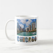 Mug Chicago Illinois River Skyline (Gauche)