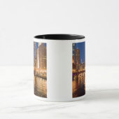 Mug Chicago, Illinois, Skyline et Chicago River au 2 (Centre)