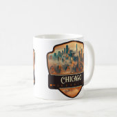 Mug Chicago, Illinois | Vintage (Devant droit)