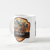 Mug Chicago, Illinois | Vintage (Devant gauche)