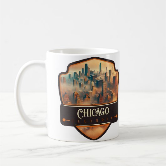 Mug Chicago, Illinois | Vintage (Gauche)