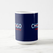 Mug Chicago la ville venteuse, conception de drapeau (Centre)