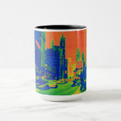 Mug Chicago Michigan Avenue @ Nuit 6 mars 1967 Neon (Centre)
