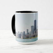 Mug Chicago Skyline Avec Le Lac Michigan (Devant gauche)