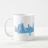 Mug Chicago Skyline de la ville venteuse (Gauche)