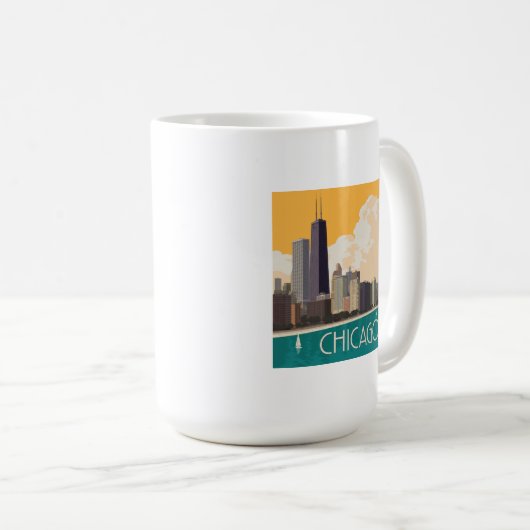 Mug Chicago | Skyline moderne (Devant droit)
