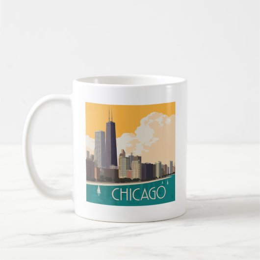 Mug Chicago | Skyline moderne (Gauche)