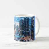 Mug Chicago Skyline River City (Devant droit)