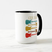 Mug Chicago Vintage Guitars Concert Festival Souvenir (Devant droit)