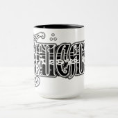 Mug Chicana Bandana café imprimé (Centre)