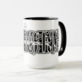 Mug Chicana Bandana café imprimé (Devant droit)
