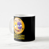 Mug "CHICICS DIG SCARS" drôle émoticônes (Devant gauche)