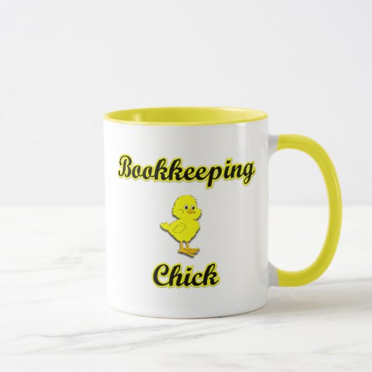 Mug Chick de tenue de livres (Droite)