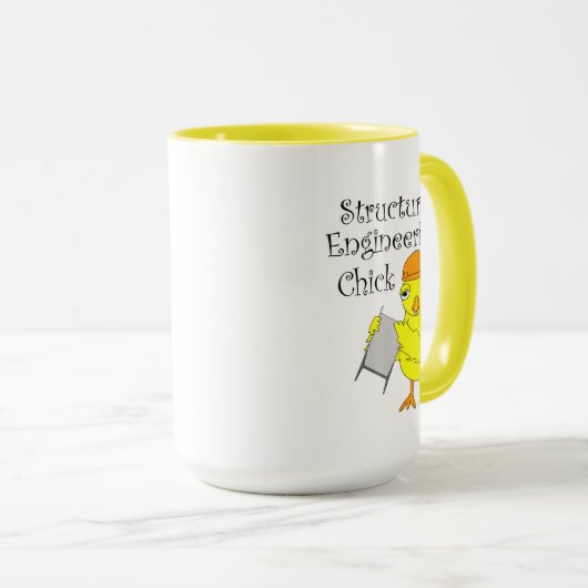 Mug Chick d'ingénierie structurelle (Devant droit)